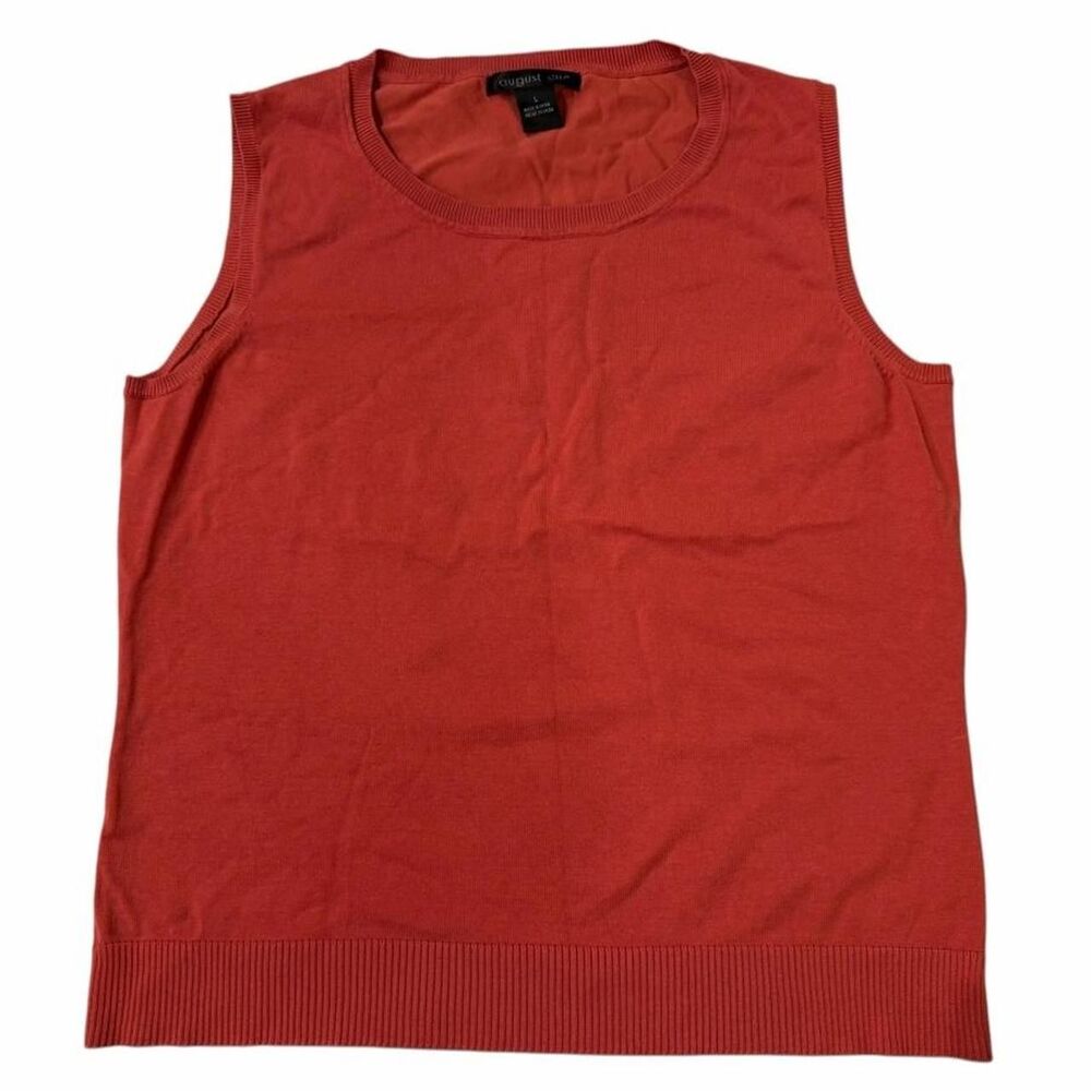 August Silk orange Tank Top